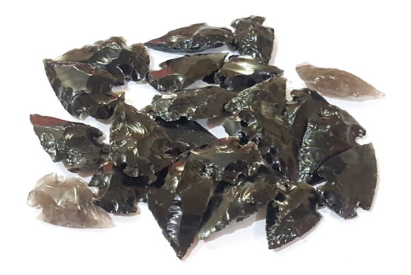 10 Black Obsidian Arrow Head Lot Wire Wrapping,Jewelery Making, Hand Knapped Spear Head Points, Unique Collectibles Arrows, Obsidian Arrows - Image 2