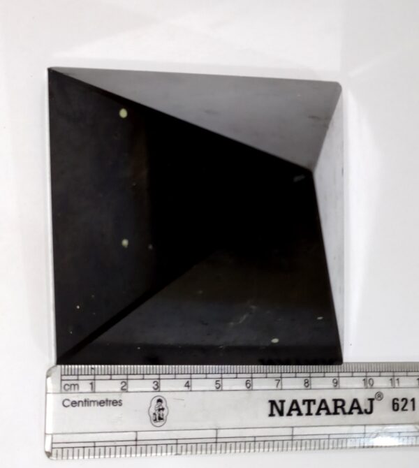 Black Tourmaline Big Natural Stone Protection Pyramid, 9cm Approximate Healing Crystal EMF Protection Reiki Meditation Aura Grid - Image 5