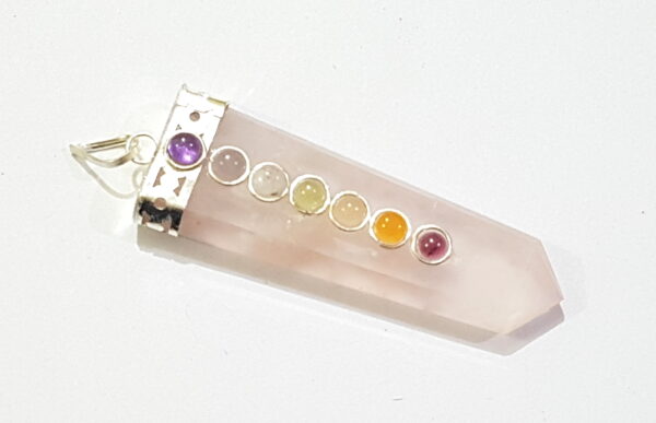 50 Natural Stones Pendant 7 Chakra Pendant Healing Crystal Reiki - Image 14