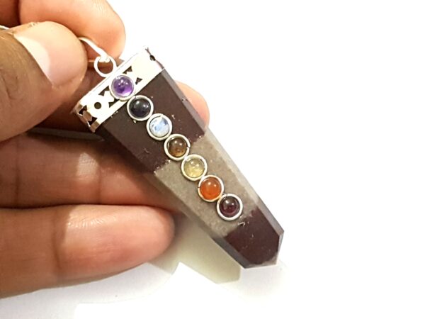50 Natural Stones Pendant 7 Chakra Pendant Healing Crystal Reiki - Image 12