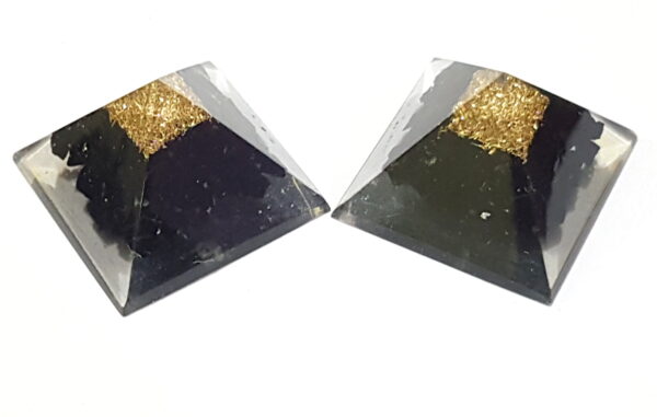 Black Tourmaline EMF Protection Small Orgone healing energy reiki chakra natural stone organite orgone pyramid beautiful and powerful aura - Image 3