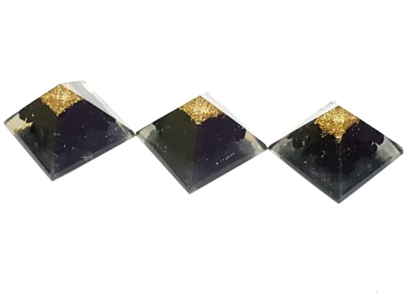 Black Tourmaline EMF Protection Small Orgone healing energy reiki chakra natural stone organite orgone pyramid beautiful and powerful aura