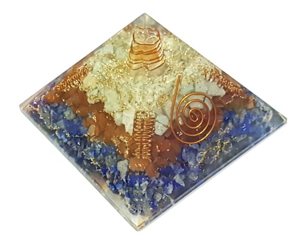 Lapis Lazuli,Carnelian & Green Aventurine Super Combination Orgone powerful Energy Luck Booster Charm Prosperity Pyramid Reiki Copper Orgone - Image 7