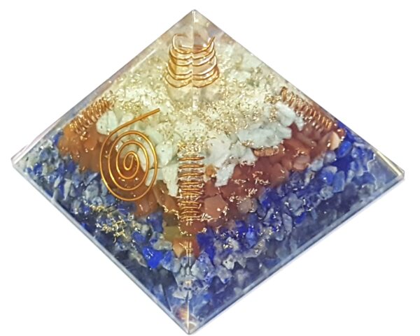 Lapis Lazuli,Carnelian & Green Aventurine Super Combination Orgone powerful Energy Luck Booster Charm Prosperity Pyramid Reiki Copper Orgone - Image 6