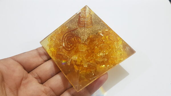 Citrine wealth prosperity emf protection aura energy pyramid - Image 4