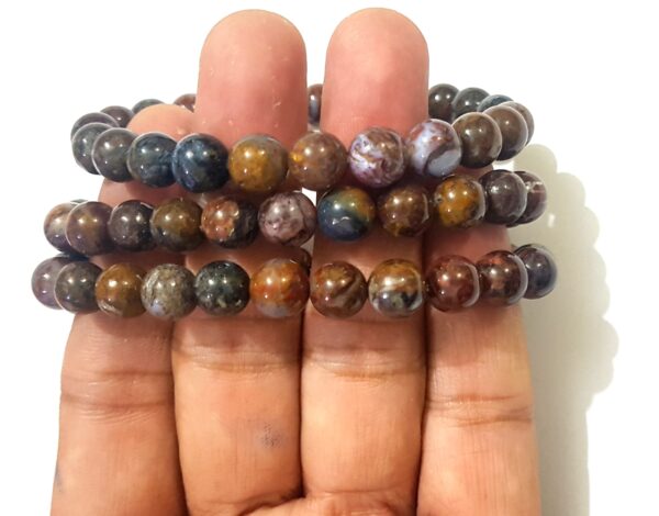 Pietersite Bracelet 8mm Healing Bracelet, 8mm Round Bead Bracelet - Image 7