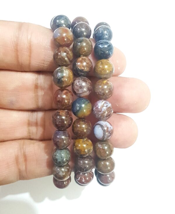 Pietersite Bracelet 8mm Healing Bracelet, 8mm Round Bead Bracelet - Image 8