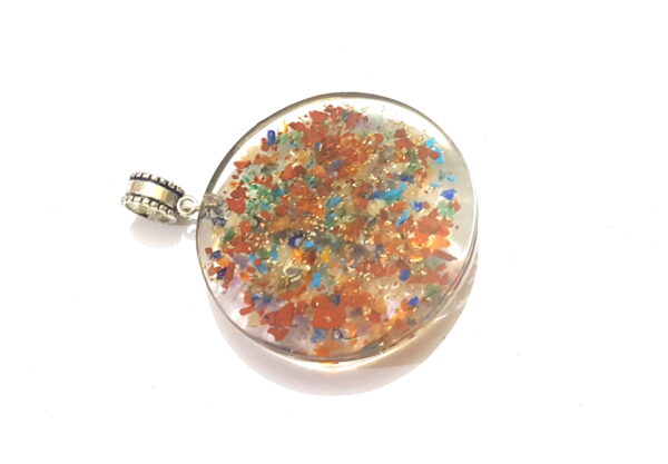 Jesus Christ Orgone 7 Chakra Pendant Real Stones and Jesus Christ Symbol Pendant - Image 7