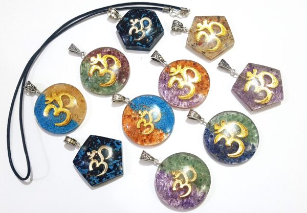 OM Symbol Orgone Pendants Lot of 10 Pendant, Sacred Symbol, Divine Protection, Spiritual Healing, Reiki Orgone Pendant - Image 4