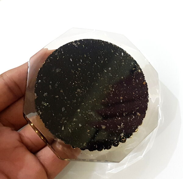 Agate Coaster- mini charging plate reiki infused EMF protection tea coaster - Image 2
