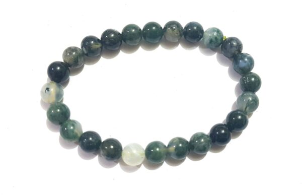 Green Moss Agate Bracelet Natural Stone Bracelet