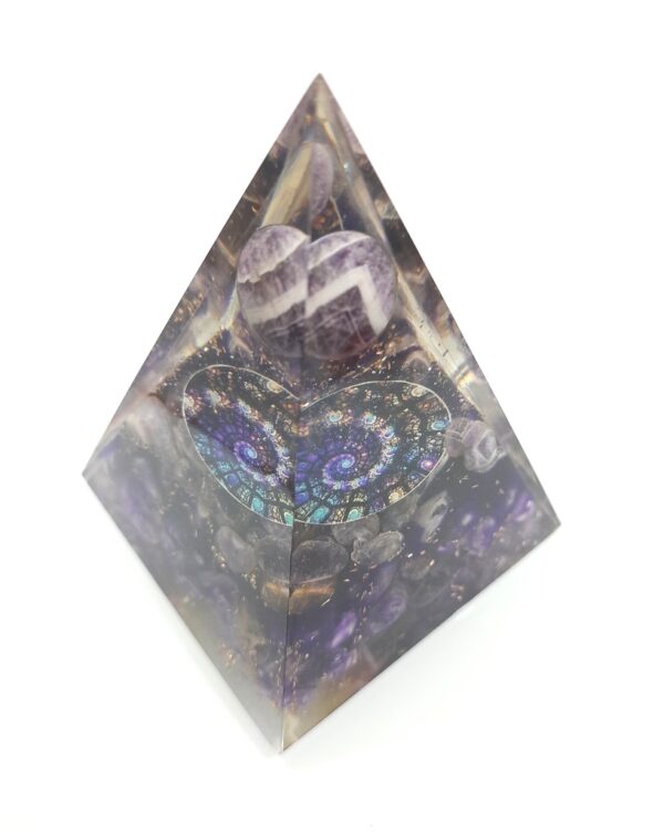 Agate crystal Nubian orgonite Pyramid Amethyst Floating Sphere Pyramid - Image 7