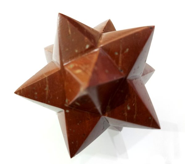 Natural Red Jasper Healing Stone Star Chakra Star 12 points 5 faceted point - Image 6