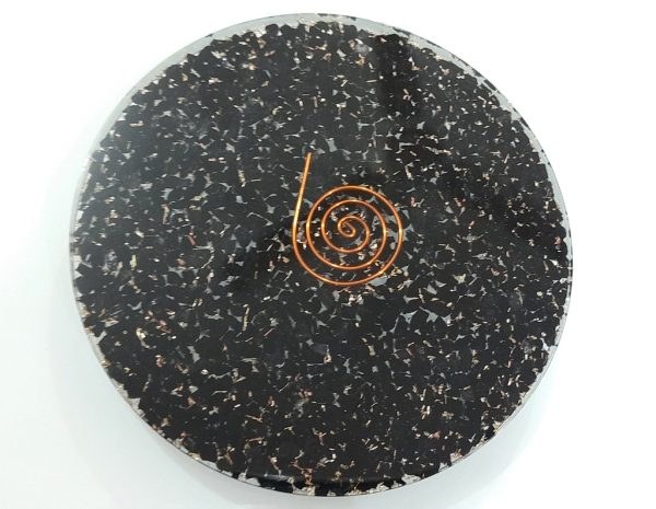Black Tourmaline Natural Coaster Healing Reiki Meditation Stone - Image 5