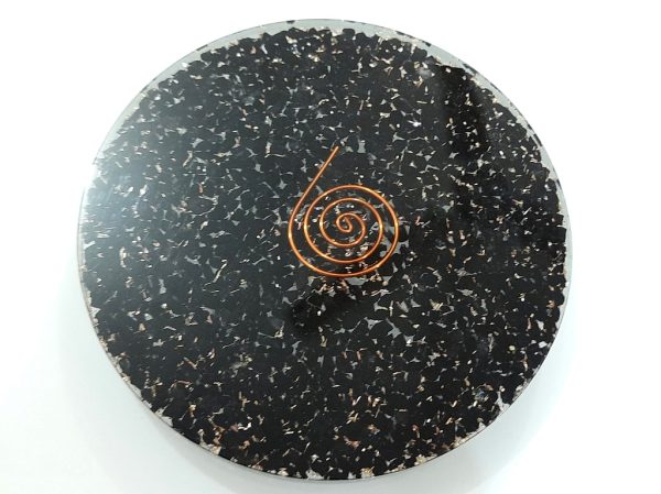 Black Tourmaline Natural Coaster Healing Reiki Meditation Stone - Image 7
