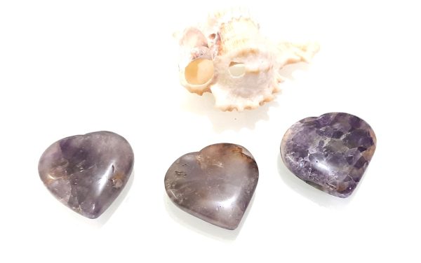 AMETHYST Palm stone chakra heart reiki healing meditation - Image 2