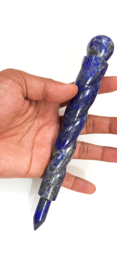 Healing Wand – Lapis Lazuli and Clear Quartz – Enchanted Cottage