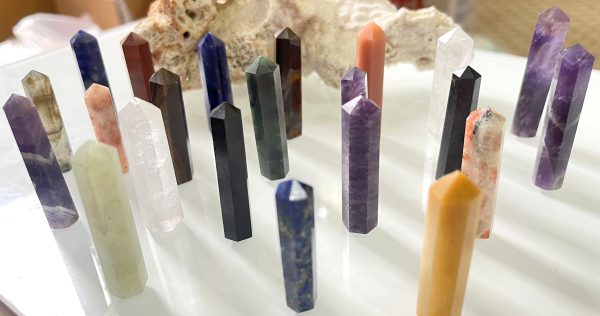 Mix lot of 50 stone natural points healing reiki chakra wands - Image 4