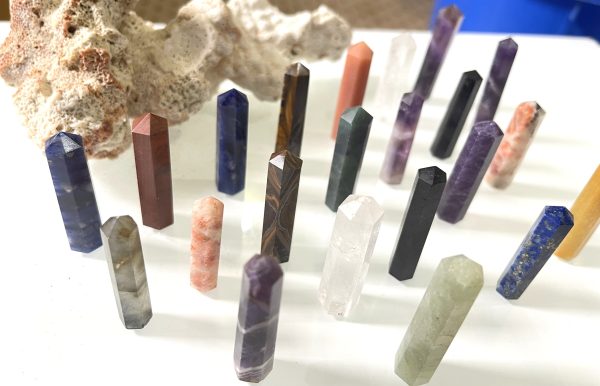 Mix lot of 50 stone natural points healing reiki chakra wands - Image 5