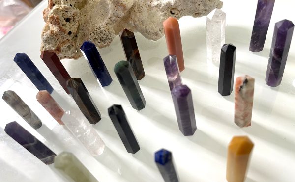 Mix lot of 50 stone natural points healing reiki chakra wands - Image 6