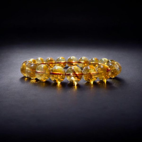 Natural Citrine Real 100% genuine beads Pure citrine bracelet - Image 2