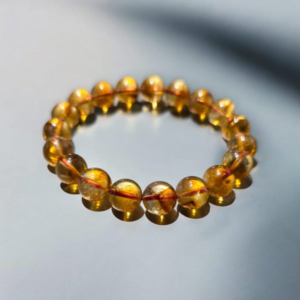 Natural Citrine Real 100% genuine beads Pure citrine bracelet