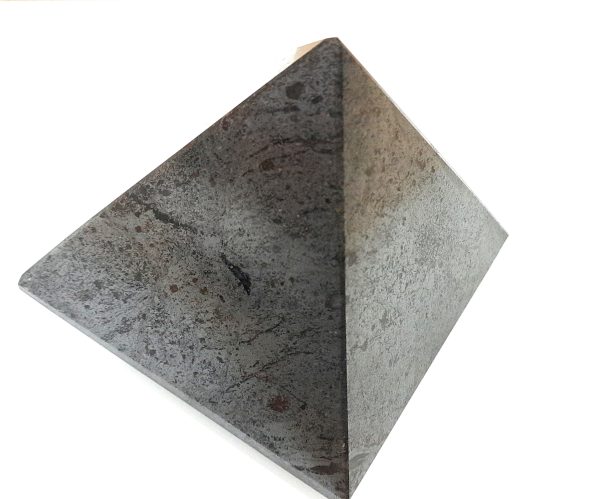 Big Hematite Pyramid 5 inches Positive Energy Chakra Balancing Pyramid Stability - Image 4