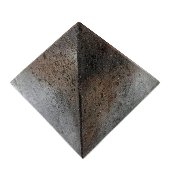 Big Hematite Pyramid 5 inches Positive Energy Chakra Balancing Pyramid Stability - Image 7