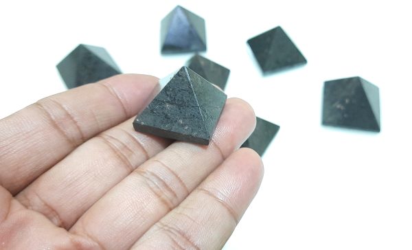 Lot of 7 Hematite Pyramid Set Natural Stone Pyramid - Image 4