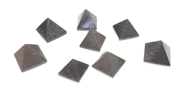 Lot of 7 Hematite Pyramid Set Natural Stone Pyramid - Image 6