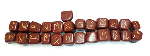 3 Layers Bonded Rune Set of 25 chakra tumbles 20-25mm layered tumbled rune set