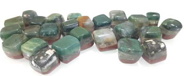 3 Layers Bonded Rune Set of 25 chakra tumbles 20-25mm layered tumbled rune set - Image 7