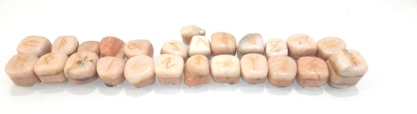 3 Layers bonded chakra natural stone tumbles engraved set 25 tumbles MOONSTONES - Image 2