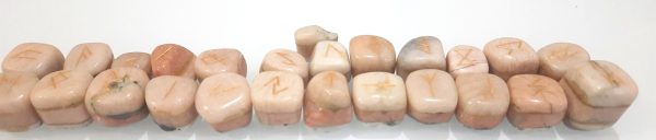 3 Layers bonded chakra natural stone tumbles engraved set 25 tumbles MOONSTONES - Image 4