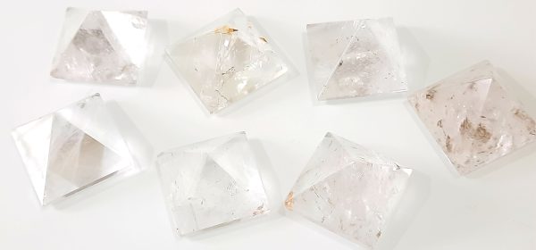 Natural Healing Chakra Crystal Pyramid AAA Pure Clear and Transparent Pyramid - Image 3