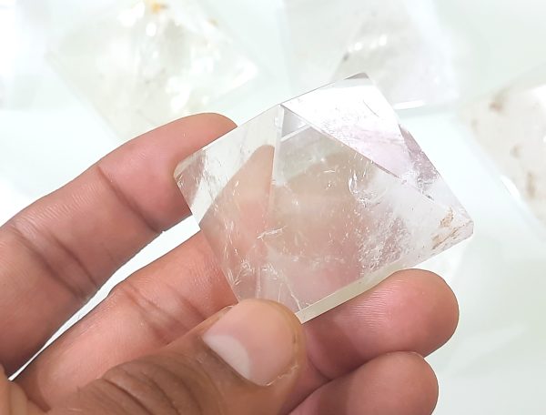 Natural Healing Chakra Crystal Pyramid AAA Pure Clear and Transparent Pyramid - Image 5
