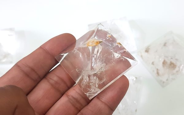 Natural Healing Chakra Crystal Pyramid AAA Pure Clear and Transparent Pyramid - Image 7